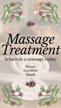 Art Nouveau Massage Treatment YouTube Short Design