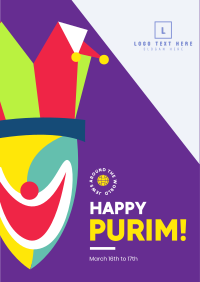 Purim Clown Flyer Image Preview