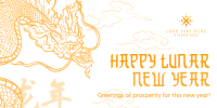 Prosperous Lunar New Year Twitter post Image Preview