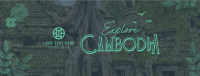 Cambodia Travel Tour Facebook Cover Design