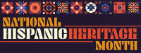 Hispanic Heritage Month Tiles Facebook Cover Preview