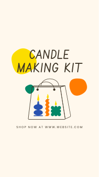 Candle Making Kit Facebook Story Design