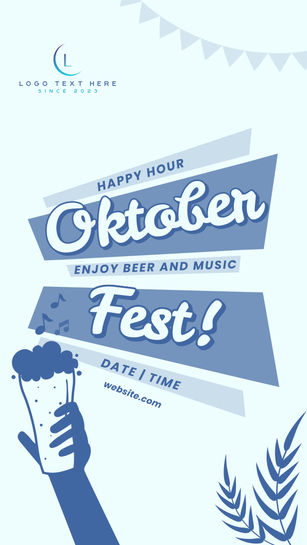 Oktoberfest Beer Promo Facebook Story Design
