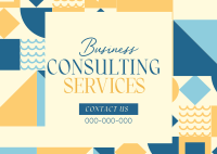 Consult Your Business Postcard Design