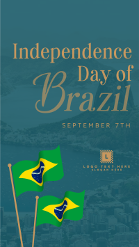 Minimalist Independence Day of Brazil Instagram reel Image Preview