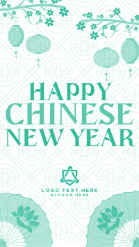 Oriental Chinese New Year TikTok Video Design