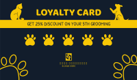 Pet Loyalty Card Business Card Image Preview