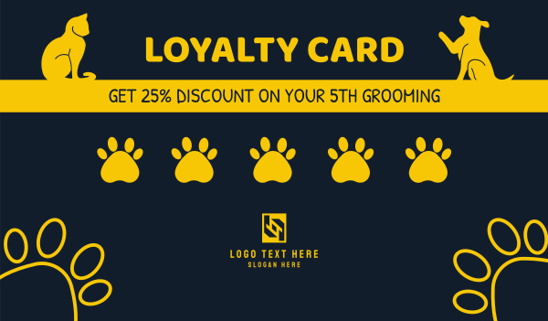 Pet Loyalty Card Business Card Design Image Preview