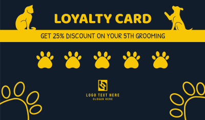 Pet Loyalty Card Business Card Image Preview