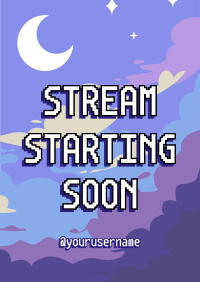Dreamy Cloud Streaming Poster Design