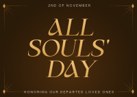 All Soul's Day Postcard Design