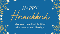 Hanukkah Celebration Facebook Event Cover Design