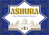 Elegant Ashura Postcard Image Preview