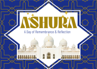 Elegant Ashura Postcard Image Preview