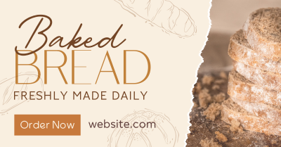 Baked Bread Bakery Facebook ad Image Preview