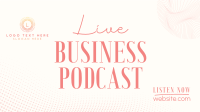 Corporate Business Podcast Facebook event cover Image Preview