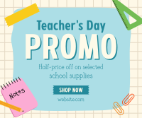 Teacher's Day Deals Facebook Post Design