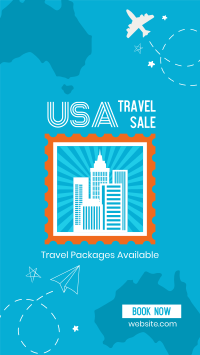 USA Travel Destination Instagram Story Design