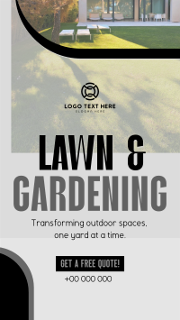 Convenient Lawn Care Services Facebook Story Design