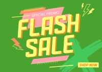 Flash Sale Promo Postcard Design