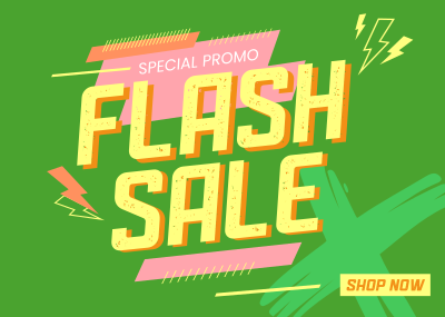 Flash Sale Promo Postcard Image Preview