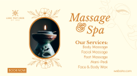Spa Available Services Facebook Event Cover Design
