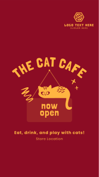 Cat Cafe Instagram story Image Preview