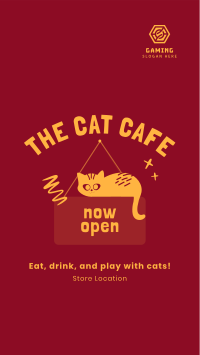 Cat Cafe Instagram Story Design