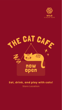 Cat Cafe Instagram story Image Preview