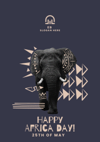 Elephant Ethnic Pattern Poster Image Preview