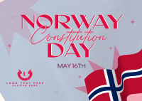 Flag Norway Day Postcard Image Preview