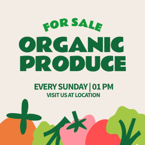 Organic Vegetables Linkedin Post Image Preview