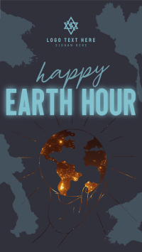 Happy Earth Hour Facebook Story Design