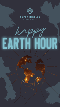 Happy Earth Hour Facebook Story Image Preview