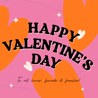 Cute Valentine Hearts Linkedin Post Image Preview