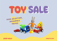 Huge Toy Sale Postcard Image Preview