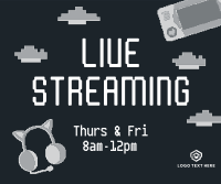 New Streaming Schedule Facebook Post Design