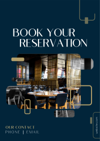 Restaurant Booking Poster Image Preview