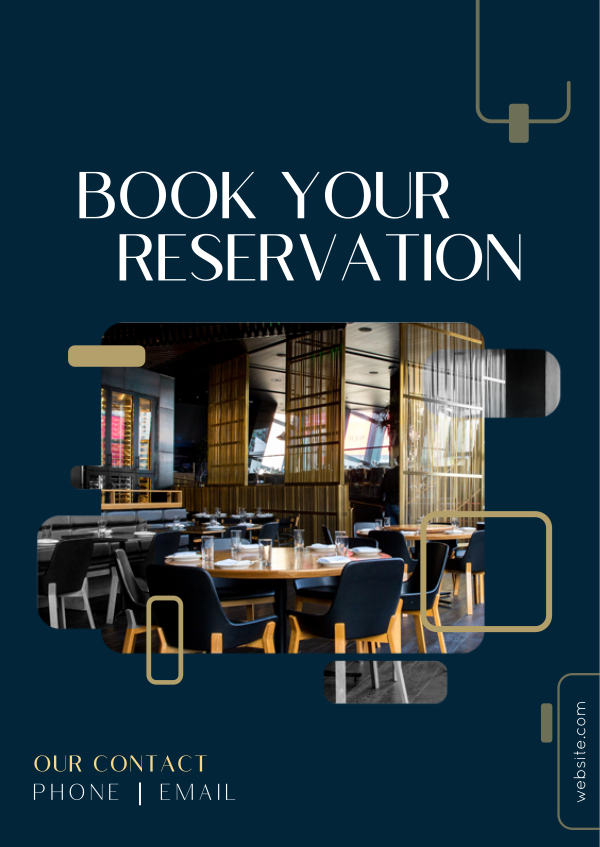 Restaurant Booking Poster Design Image Preview