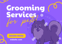 Premium Grooming Services Postcard Image Preview