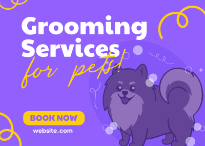 Premium Grooming Services Postcard Image Preview