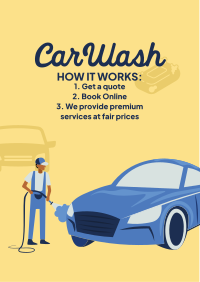 Easy Carwash Booking Flyer Design