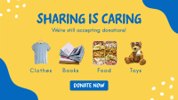 Sharing is Caring Facebook Event Cover Design