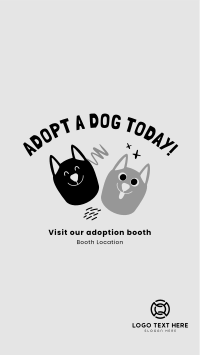 Adopt A Dog Today Facebook Story Design