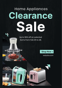 Appliance Clearance Sale Flyer Design