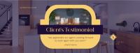 Clean Real Estate Testimonial Facebook cover Image Preview