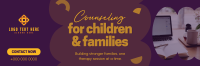 Counseling for Children & Families Twitter Header Design