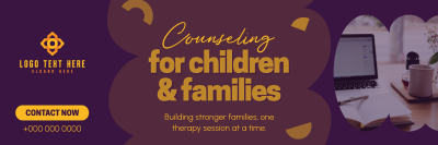 Counseling for Children & Families Twitter header (cover) Image Preview