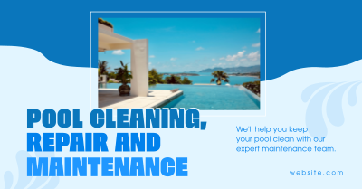 Pool Cleaning Services Facebook ad Image Preview