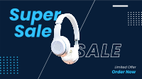 Super Sale Headphones Facebook Event Cover Design